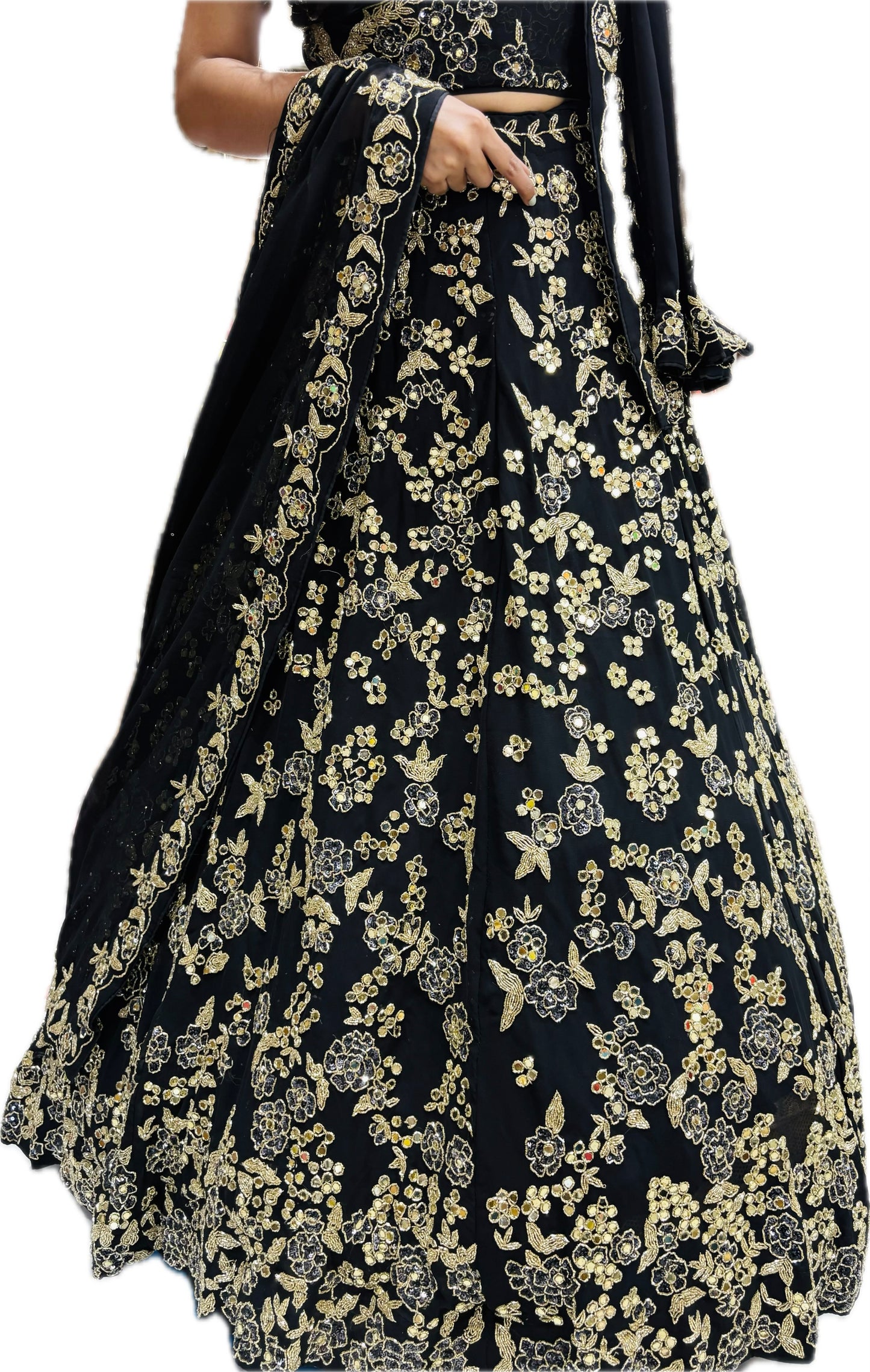 Black lehenga set