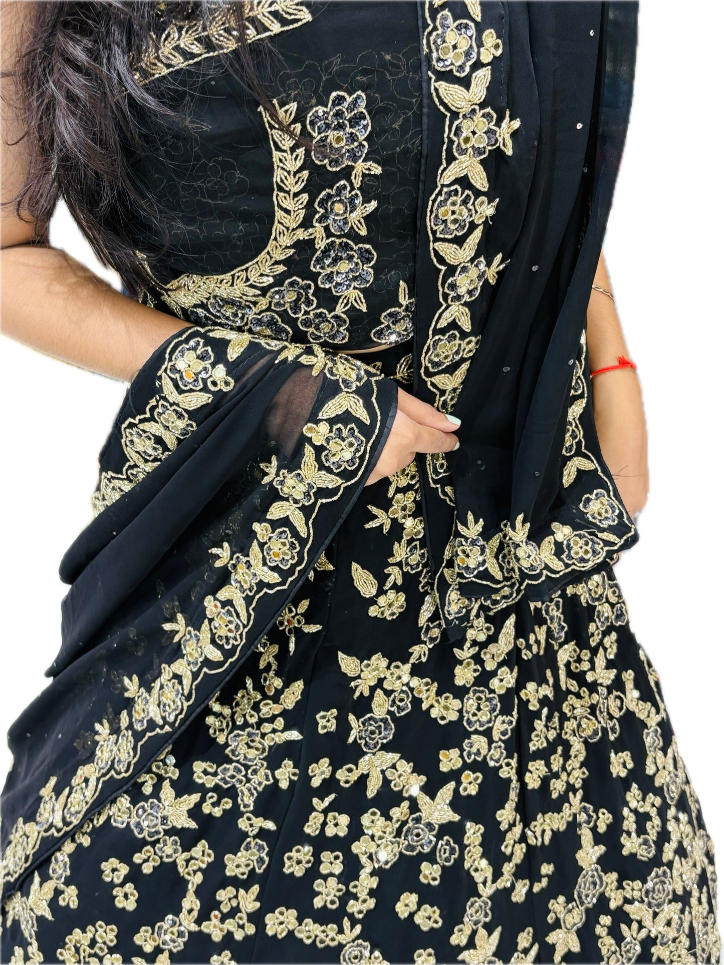 Black lehenga set