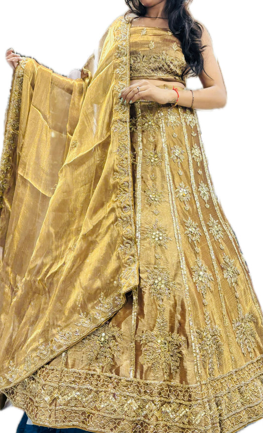 Golden lehenga