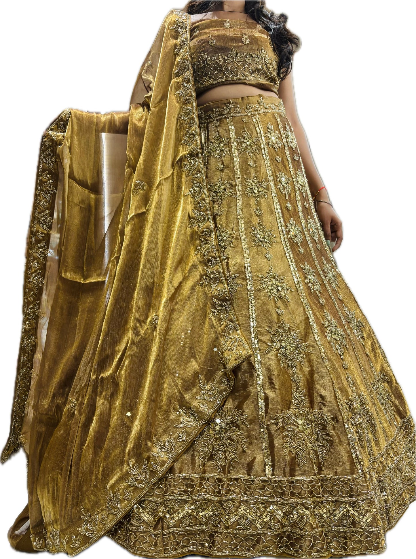 Golden lehenga
