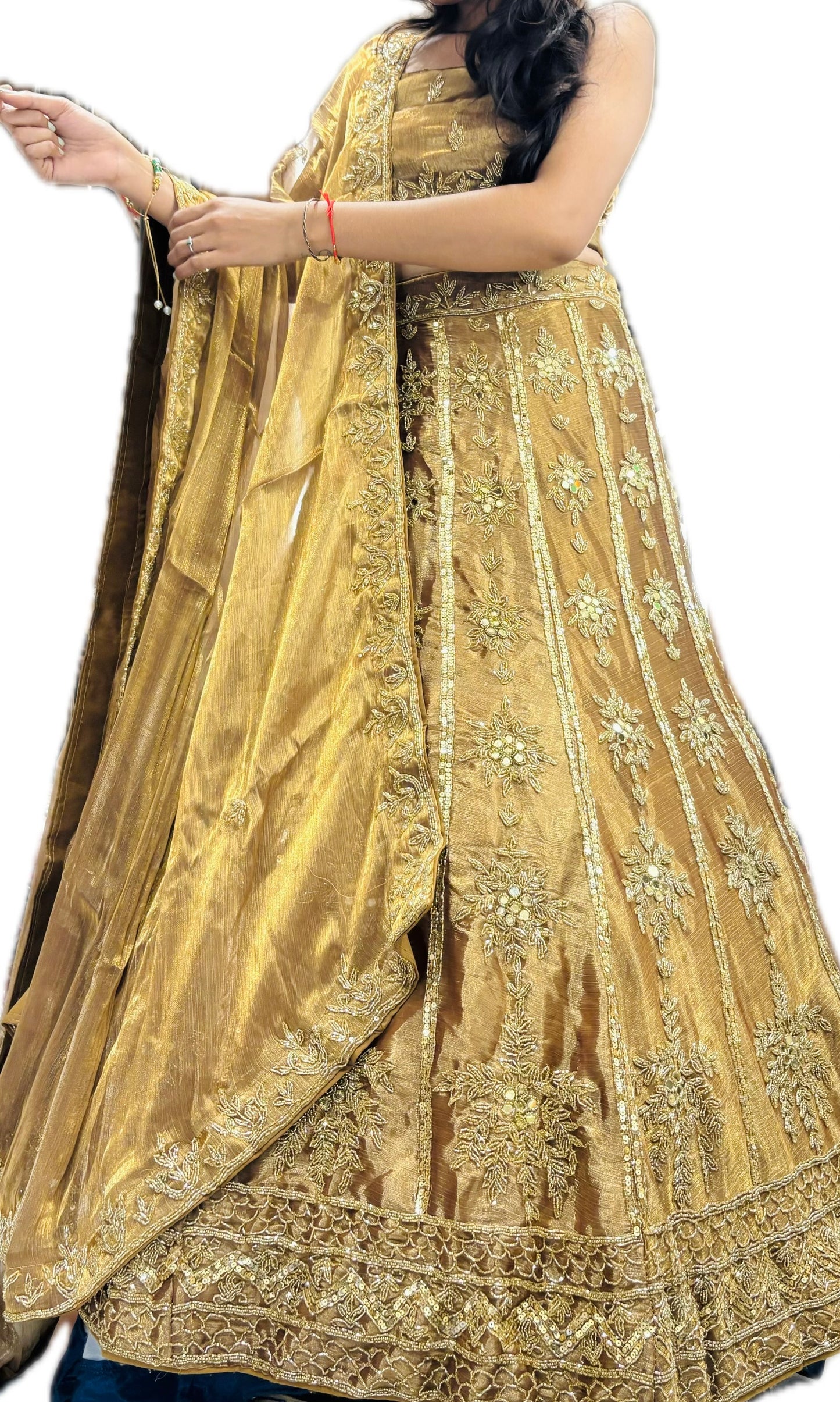 Golden lehenga