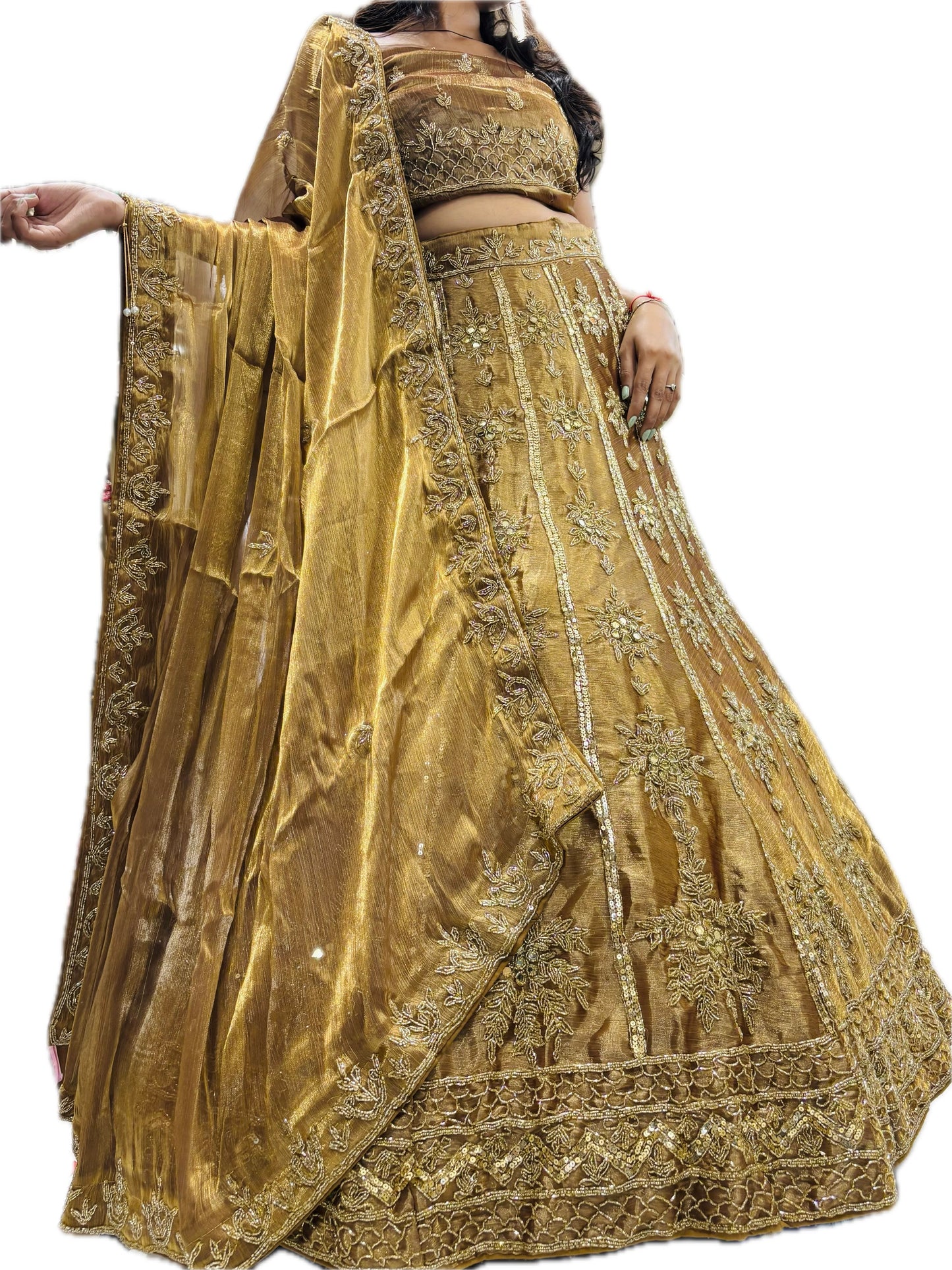 Golden lehenga